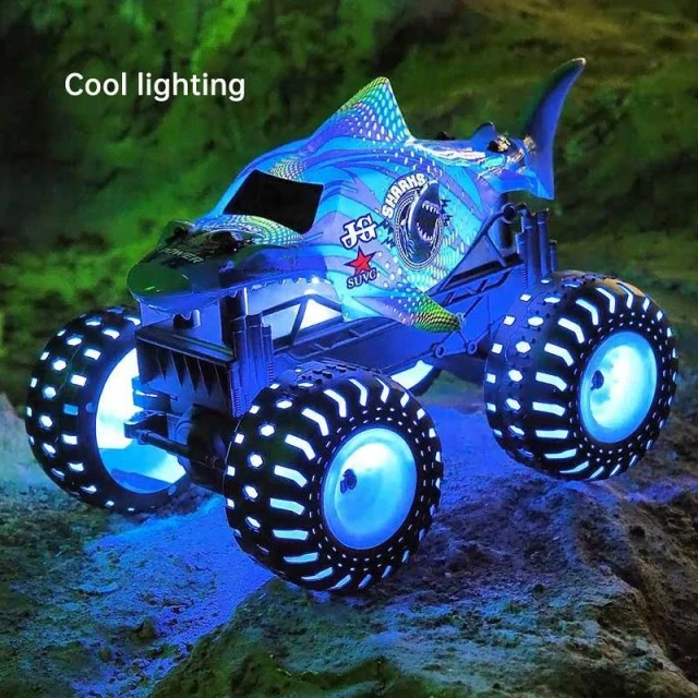 Crazon Shark radio-controlled off-road car with light effects, RC 1:16