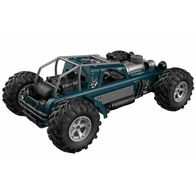 Racing jeep with smoke effect, RC in blue color