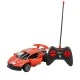 Racing car with RC control, LED lights and smoke 1:24