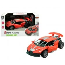 Racing car with RC control, LED lights and smoke 1:24