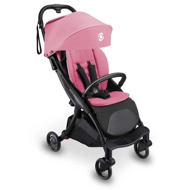 Foldable baby stroller GLOBBER STROLL LITE in pastel pink color