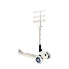 Foldable eco scooter with 3 wheels GLOBBER JUNIOR FOLDABLE LIGHTS ECO - coconut color