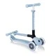 Foldable eco scooter with 3 wheels GLOBBER JUNIOR FOLDABLE LIGHTS ECOLOGIC - blueberry color