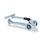 Foldable eco scooter with 3 wheels GLOBBER JUNIOR FOLDABLE LIGHTS ECOLOGIC - blueberry color