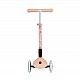 Foldable eco scooter with 3 wheels GLOBBER JUNIOR FOLDABLE LIGHTS ECOLOGIC - peach color
