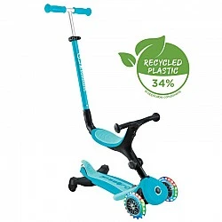 Folding scooter 5 in 1 GLOBBER GO UP ACTIVE LIGHTS 360° - aqua