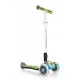 Elite Light Folding Scooter with Light Up Tires and Platform - Green