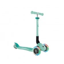 Сгъваема тротинетка със светещи колела, Globber Junior , за деца над 2 г., мента