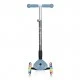 Globber Primo Foldable Lights Folding Scooter with Glowing Tires, Pastel Blue