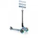 Globber Primo Foldable Lights Folding Scooter with Glowing Tires, Pastel Blue