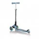 Globber Primo Foldable Lights Folding Scooter with Glowing Tires, Pastel Blue
