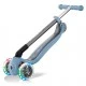 Globber Primo Foldable Lights Folding Scooter with Glowing Tires, Pastel Blue
