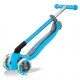 Сгъваема тротинетка със светещи гуми Globber Primo Foldable Lights, Светло синя
