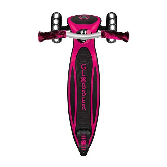 Folding scooter for children over 4 years old GLOBBER ACE LIGHTS, pink