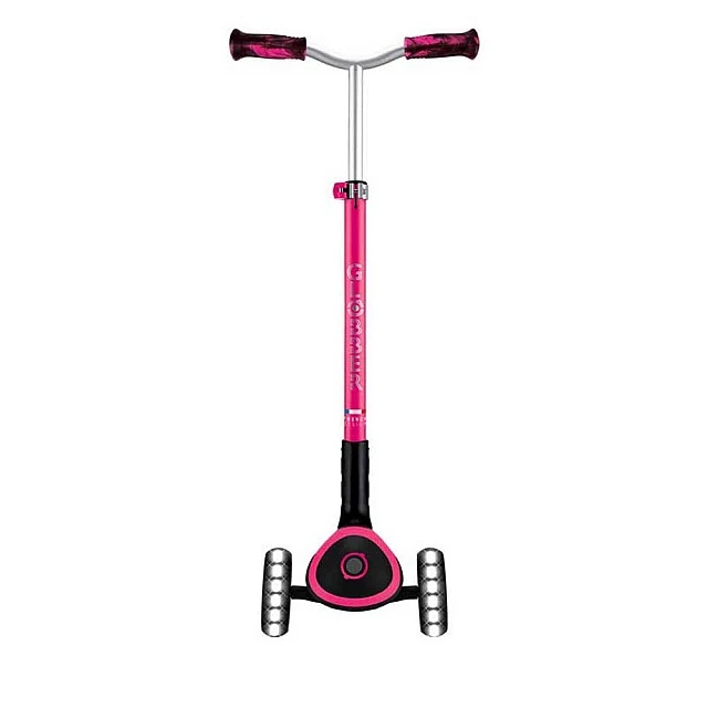 Folding scooter for children over 4 years old GLOBBER ACE LIGHTS, pink