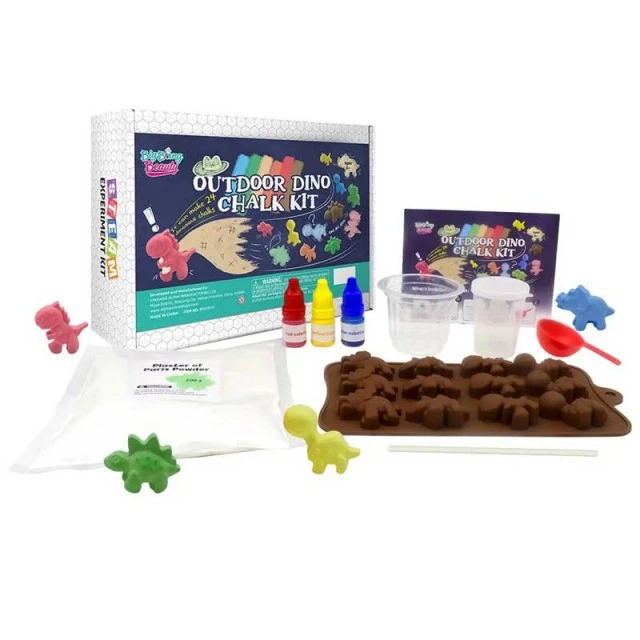 STEAM kit - Make your own coloured chalk - Dino
