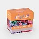 STEAM вафлен конструктор в пастелни цветове - 300 части