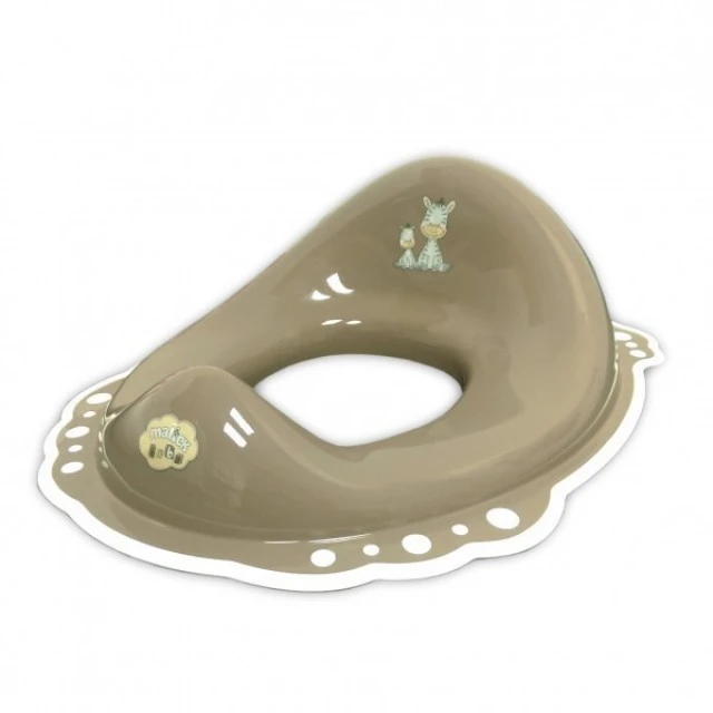 Toilet seat Zebra anti-slip brown