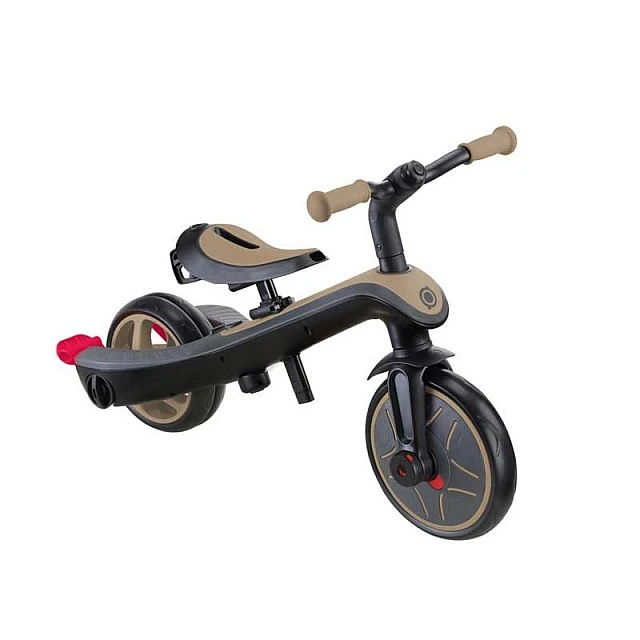 4-in-1 GLOBBER EXPLORER TRIKE tricycle with canopy in beige color