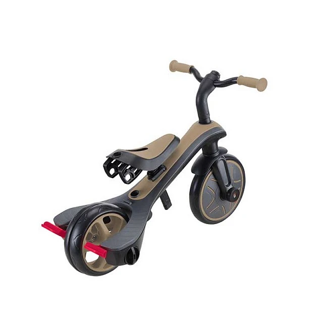 4-in-1 GLOBBER EXPLORER TRIKE tricycle with canopy in beige color