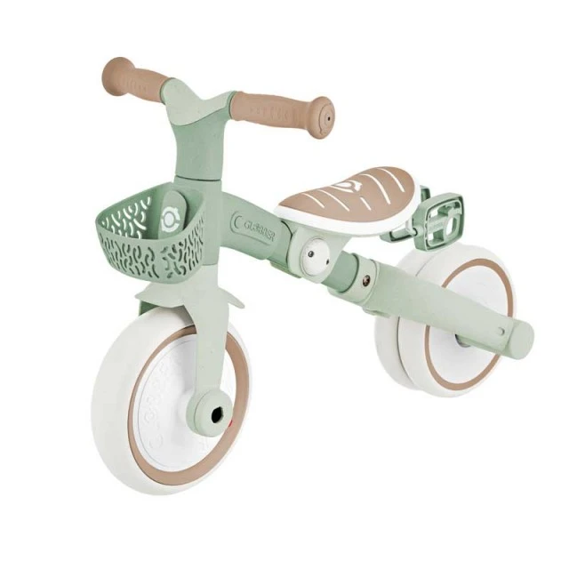 Tricycle with parental control 3 in 1 GLOBBER LEARNING TRIKE PLUS, mint