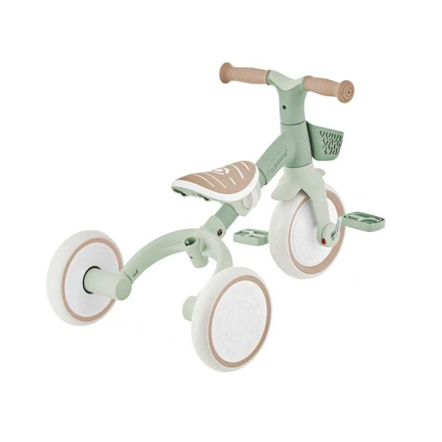 Tricycle with parental control 3 in 1 GLOBBER LEARNING TRIKE PLUS, mint