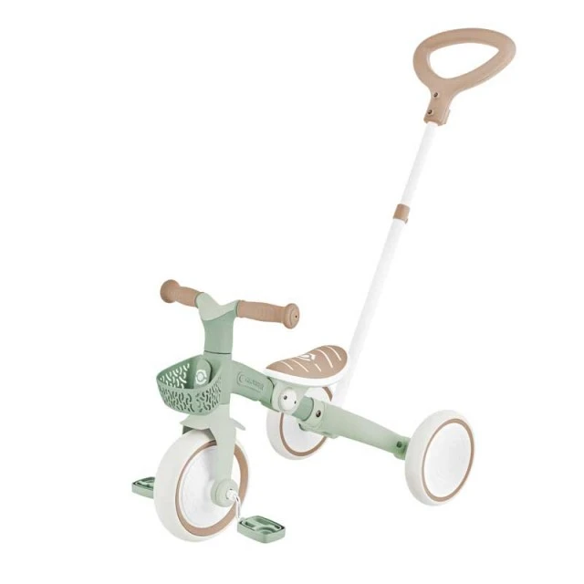 Tricycle with parental control 3 in 1 GLOBBER LEARNING TRIKE PLUS, mint