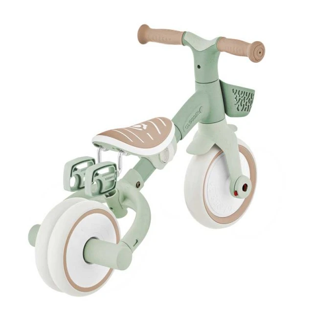 Tricycle with parental control 3 in 1 GLOBBER LEARNING TRIKE PLUS, mint