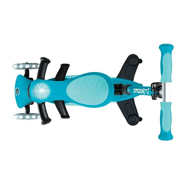 Scooter 5 in 1 GLOBBER GO UP DELUXE LIGHTS 360° - aqua