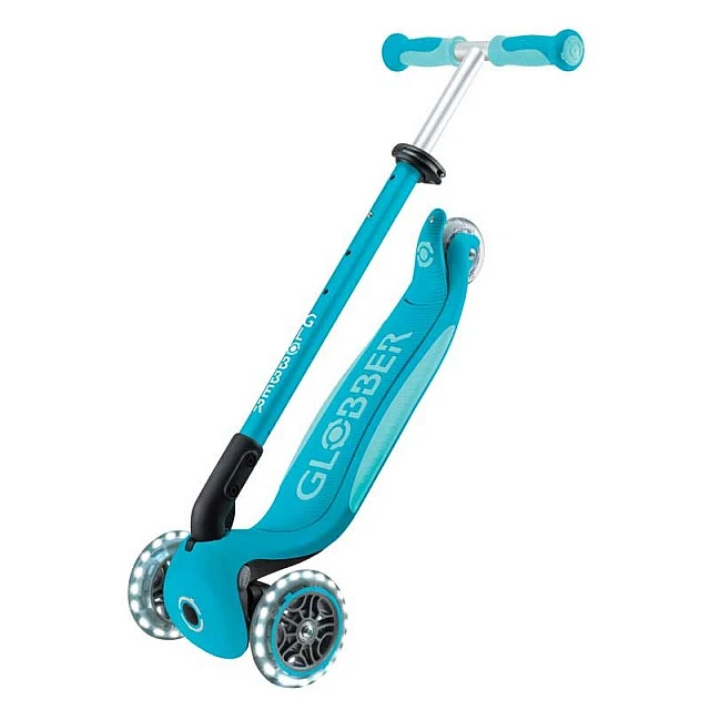 Scooter 5 in 1 GLOBBER GO UP DELUXE LIGHTS 360° - aqua