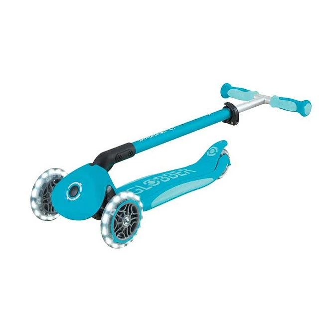 Scooter 5 in 1 GLOBBER GO UP DELUXE LIGHTS 360° - aqua