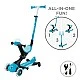 Тротинетка 5 в 1 GLOBBER GO UP DELUXE LIGHTS 360° - аква