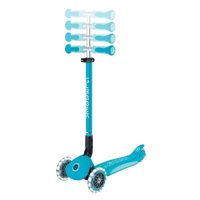Scooter 5 in 1 GLOBBER GO UP DELUXE LIGHTS 360° - aqua