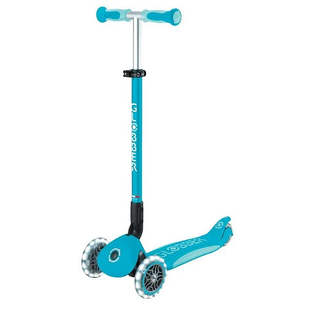 Scooter 5 in 1 GLOBBER GO UP DELUXE LIGHTS 360° - aqua