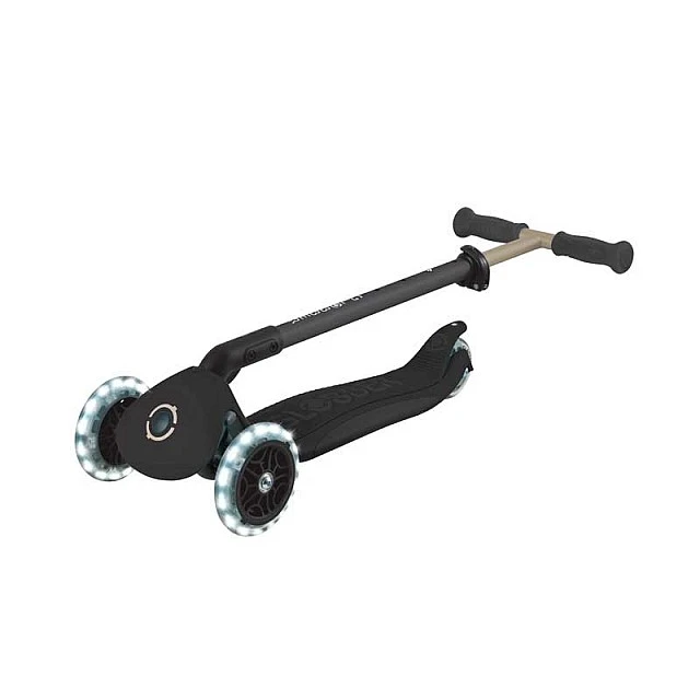 Scooter 5 in 1 GLOBBER GO UP DELUXE LIGHTS 360° - black
