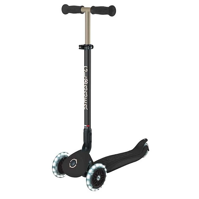 Scooter 5 in 1 GLOBBER GO UP DELUXE LIGHTS 360° - black