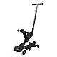 Scooter 5 in 1 GLOBBER GO UP DELUXE LIGHTS 360° - black