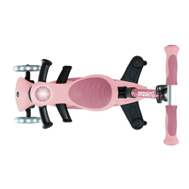 5 in 1 scooter GLOBBER GO UP DELUXE LIGHTS 360° - pastel pink