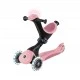 5 in 1 scooter GLOBBER GO UP DELUXE LIGHTS 360° - pastel pink