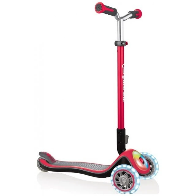 Scooter Elite Prime with light-up wheels - Red