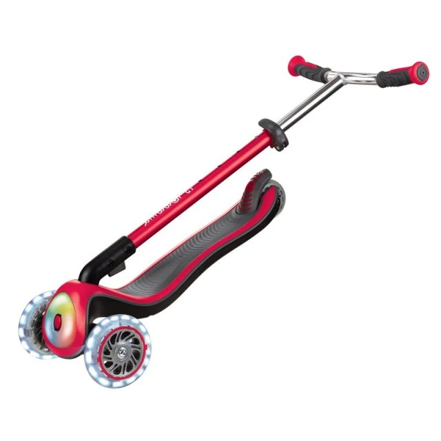 Scooter Elite Prime with light-up wheels - Red