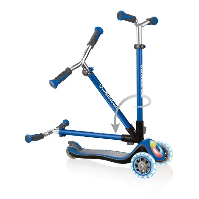 Scooter Elite Prime with light-up wheels - Blue