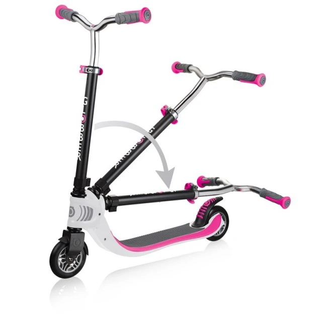 Flow Foldable 125 Scooter - White / Pink