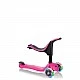 Тротинетка Globber 4 в 1 със стабилизатор, GO UP Sporty Lights - Розова