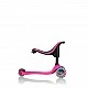 Тротинетка Globber 4 в 1 със стабилизатор, GO UP Sporty Lights - Розова