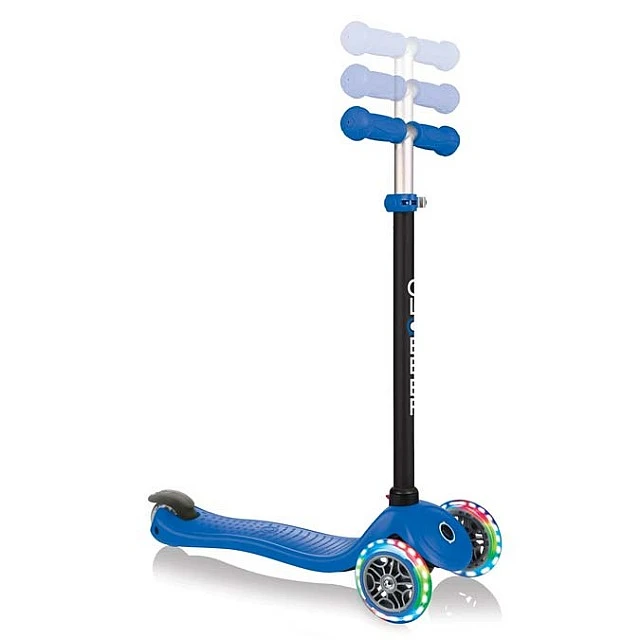 Globber 4 in 1 scooter with stabilizer, GO UP Sporty Lights - Blue