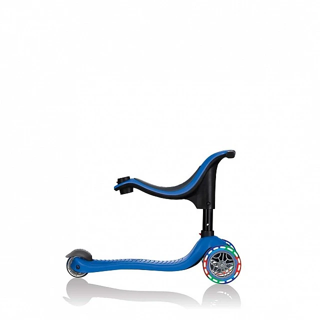 Globber 4 in 1 scooter with stabilizer, GO UP Sporty Lights - Blue