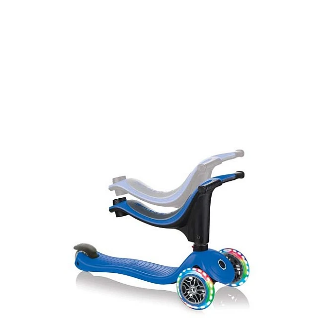 Globber 4 in 1 scooter with stabilizer, GO UP Sporty Lights - Blue
