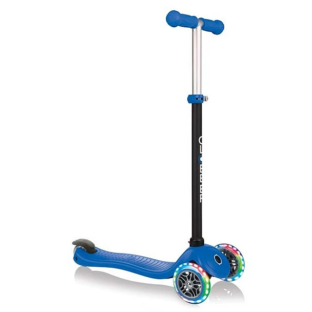 Globber 4 in 1 scooter with stabilizer, GO UP Sporty Lights - Blue