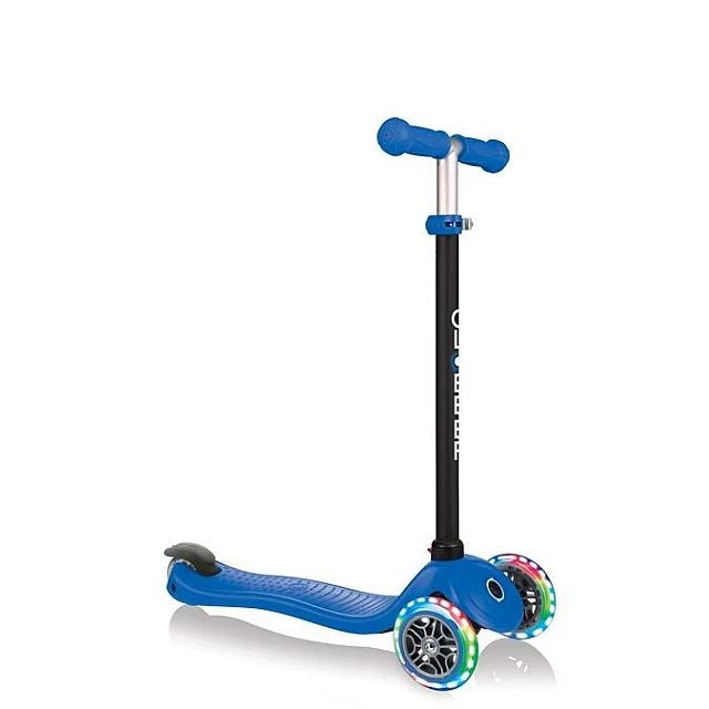 Globber 4 in 1 scooter with stabilizer, GO UP Sporty Lights - Blue